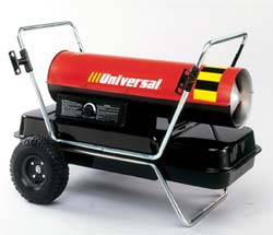 Universal Portable Forced Air Kerosene Heaters: K350-FAT